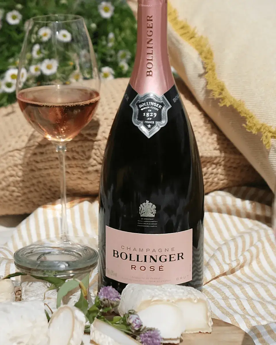 Bollinger Roséとグラス